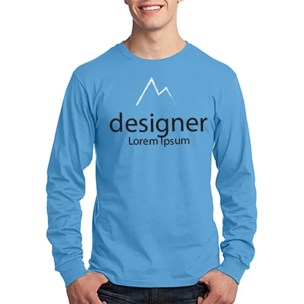 Long Sleeve Cotton T-Shirts 5.4 oz - Long Sleeve Cotton T-Shirts 5.4 oz - Image 18 of 22