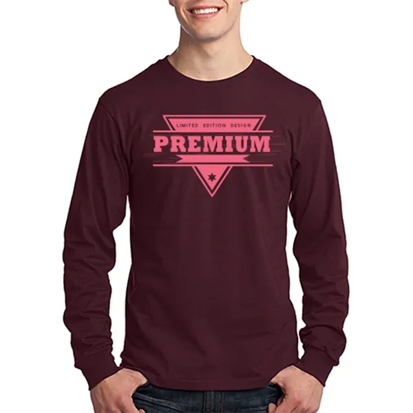 Long Sleeve Cotton T-Shirts 5.4 oz - Long Sleeve Cotton T-Shirts 5.4 oz - Image 3 of 22
