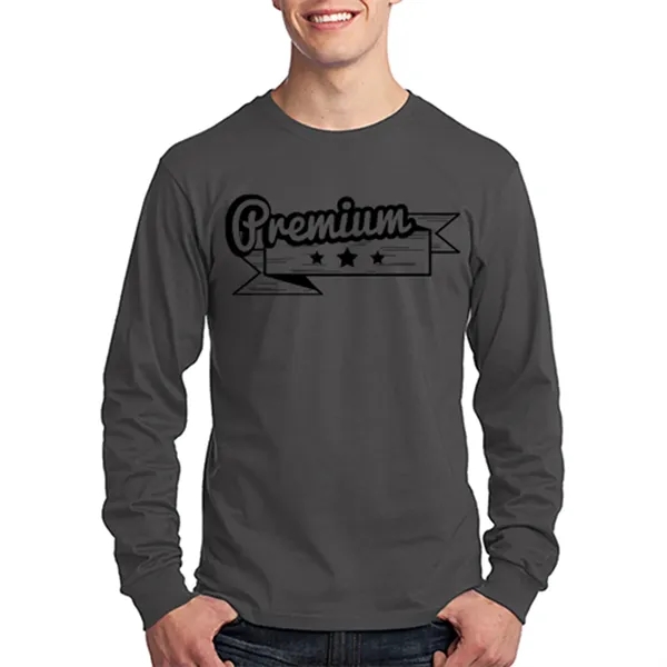 Long Sleeve Cotton T-Shirts 5.4 oz - Long Sleeve Cotton T-Shirts 5.4 oz - Image 4 of 22