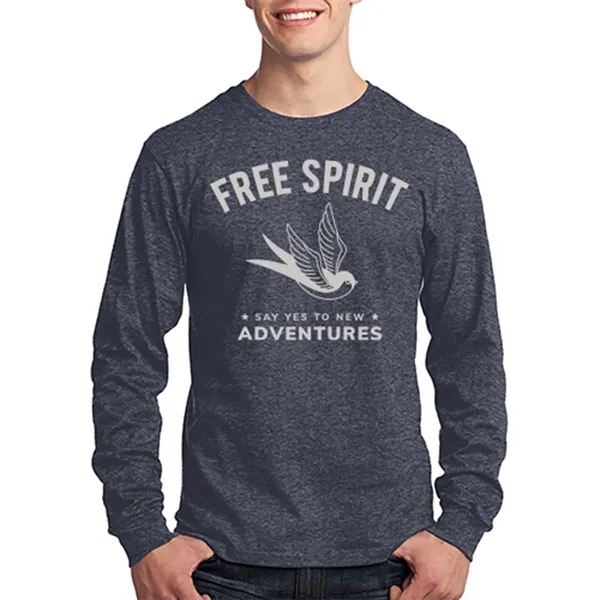 Long Sleeve Cotton T-Shirts 5.4 oz - Long Sleeve Cotton T-Shirts 5.4 oz - Image 10 of 22