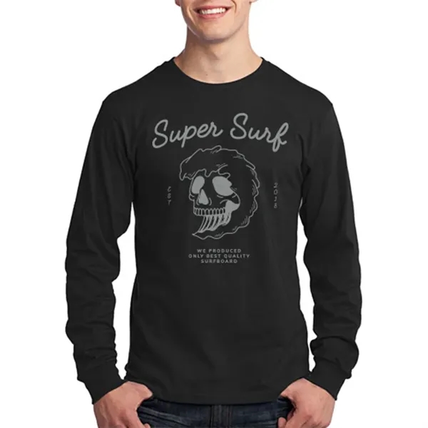 Long Sleeve Cotton T-Shirts 5.4 oz - Long Sleeve Cotton T-Shirts 5.4 oz - Image 11 of 22