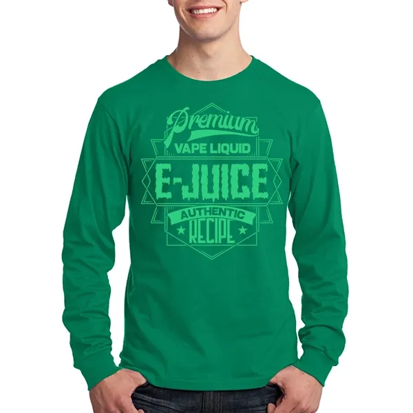 Long Sleeve Cotton T-Shirts 5.4 oz - Long Sleeve Cotton T-Shirts 5.4 oz - Image 12 of 22
