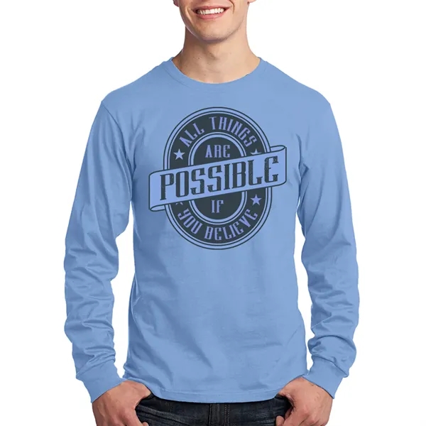 Long Sleeve Cotton T-Shirts 5.4 oz - Long Sleeve Cotton T-Shirts 5.4 oz - Image 13 of 22