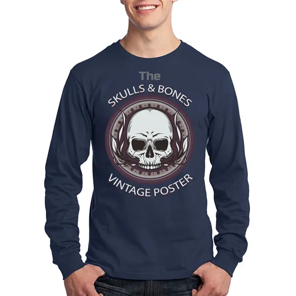 Long Sleeve Cotton T-Shirts 5.4 oz - Long Sleeve Cotton T-Shirts 5.4 oz - Image 15 of 22