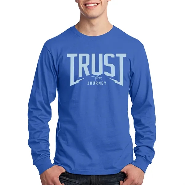 Long Sleeve Cotton T-Shirts 5.4 oz - Long Sleeve Cotton T-Shirts 5.4 oz - Image 19 of 22