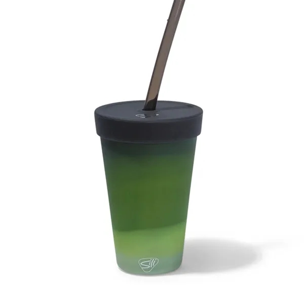 16 oz Silicone Straw Tumbler - 16 oz Silicone Straw Tumbler - Image 10 of 13