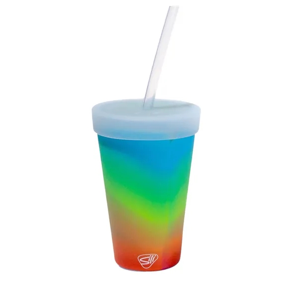 16 oz Silicone Straw Tumbler - 16 oz Silicone Straw Tumbler - Image 11 of 13