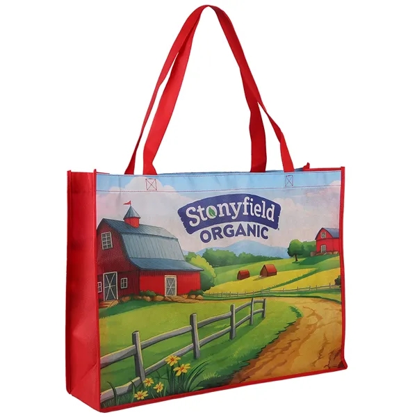 Sublimated Shopping Tote Bag - Sublimated Shopping Tote Bag - Image 1 of 3