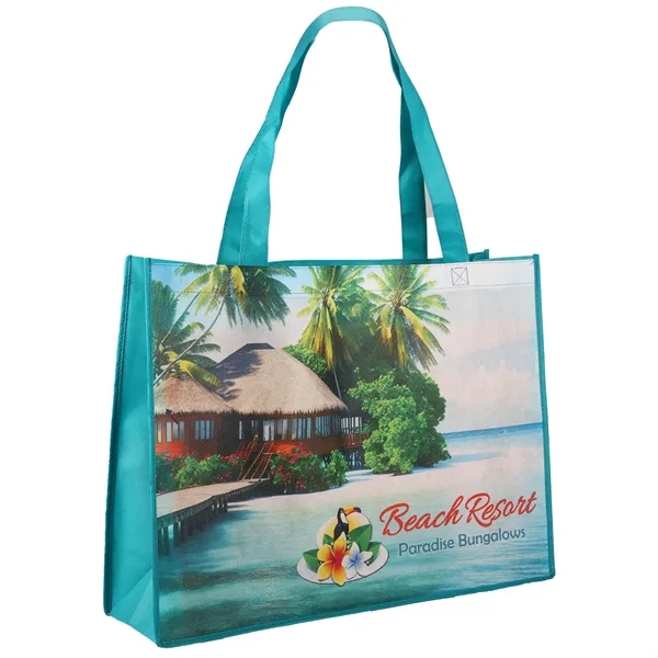 Sublimated Shopping Tote Bag - Sublimated Shopping Tote Bag - Image 2 of 3