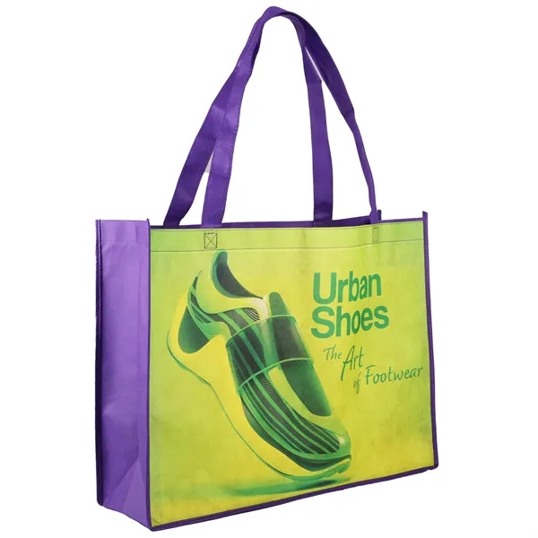 Sublimated Shopping Tote Bag - Sublimated Shopping Tote Bag - Image 3 of 3