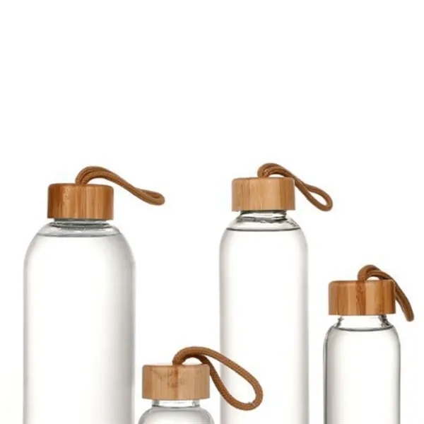 17OZ. Glass Water Bottle With Bamboo Lid And Beverage Cup - 17OZ. Glass Water Bottle With Bamboo Lid And Beverage Cup - Image 4 of 4