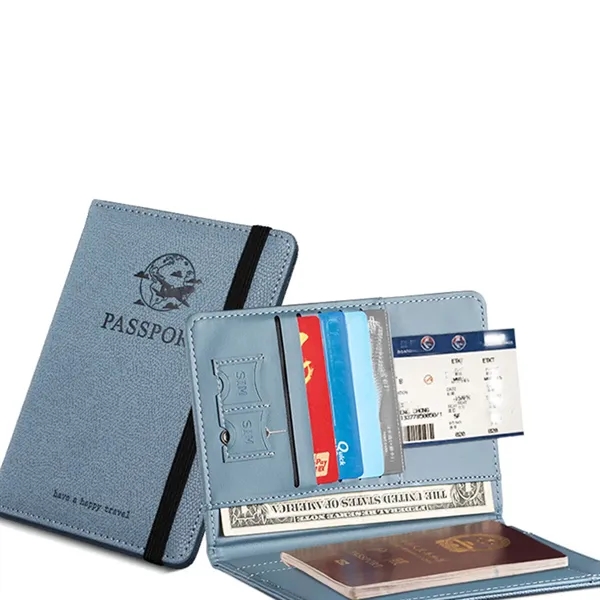 Passport Holder Wallet Travel With Card Storage - Passport Holder Wallet Travel With Card Storage - Image 1 of 4