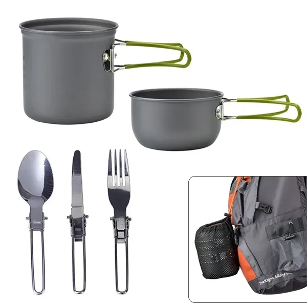 Camping Cookware Set with Storage Bag - Camping Cookware Set with Storage Bag - Image 1 of 5