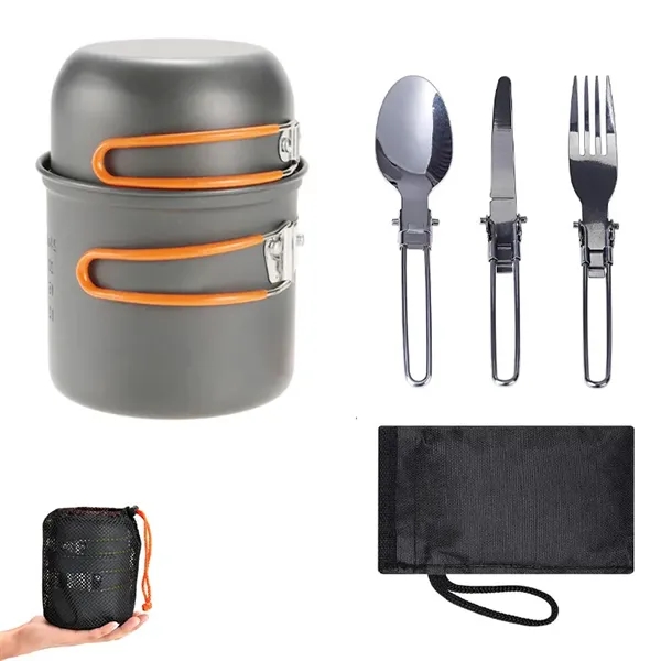 Camping Cookware Set with Storage Bag - Camping Cookware Set with Storage Bag - Image 2 of 5