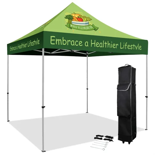 10' Pop Up Tent Kit (Full Color) - 10' Pop Up Tent Kit (Full Color) - Image 0 of 1