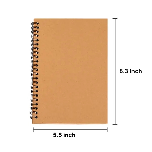 Eco-Friendly Spiral Notebook with Soft Cover - Eco-Friendly Spiral Notebook with Soft Cover - Image 1 of 4