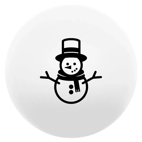 Snowman Round Stress Ball