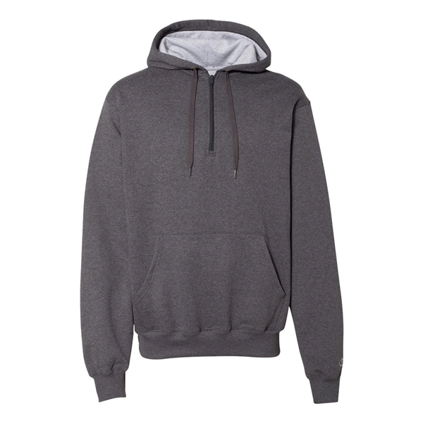 Champion Cotton Max Hooded Quarter-Zip Sweatshirt - Champion Cotton Max Hooded Quarter-Zip Sweatshirt - Image 21 of 31