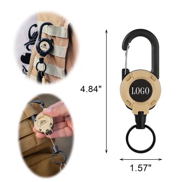 Outdoor Plastic Retractable Keychain Buckle - Outdoor Plastic Retractable Keychain Buckle - Image 1 of 1