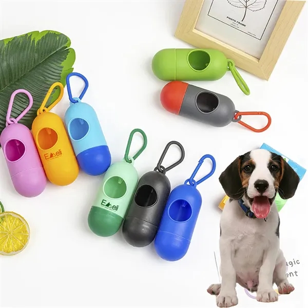 Portable Biodegradable Pill Pet Waste Garbage Bag Dispenser