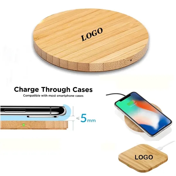 Bamboo Wireless Charger Pad - Bamboo Wireless Charger Pad - Image 0 of 4