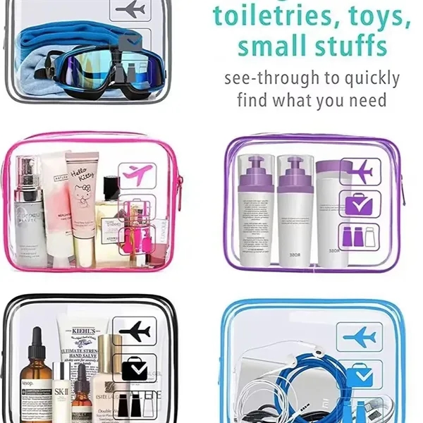 Clear Cosmetic Bags - Clear Cosmetic Bags - Image 2 of 2