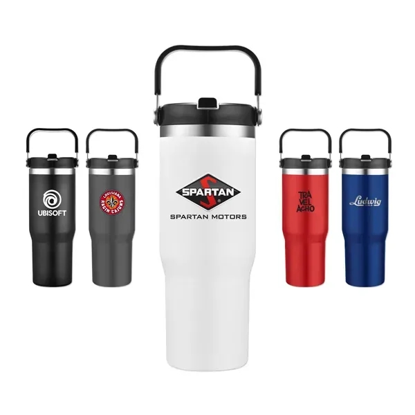 30 Oz. Travel Mug with Handle - 30 Oz. Travel Mug with Handle - Image 0 of 5