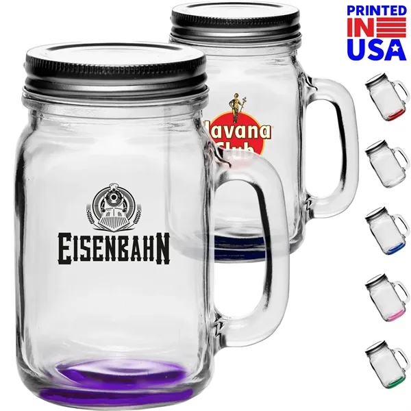 16 oz. Traditional Mason Jars w/ Lids - 16 oz. Traditional Mason Jars w/ Lids - Image 0 of 7