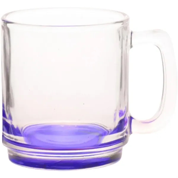 9 oz. Classic Glass Coffee Mug w/ Custom Logo Easy Grip - 9 oz. Classic Glass Coffee Mug w/ Custom Logo Easy Grip - Image 2 of 7