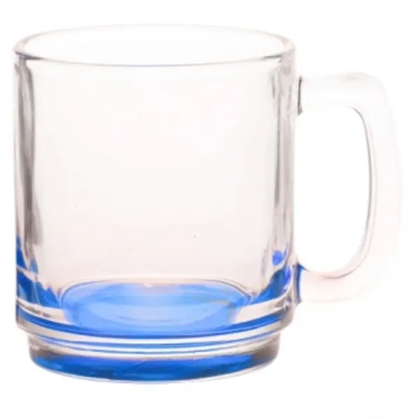 9 oz. Classic Glass Coffee Mug w/ Custom Logo Easy Grip - 9 oz. Classic Glass Coffee Mug w/ Custom Logo Easy Grip - Image 3 of 7