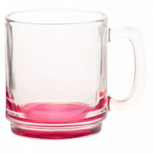 9 oz. Classic Glass Coffee Mug w/ Custom Logo Easy Grip - 9 oz. Classic Glass Coffee Mug w/ Custom Logo Easy Grip - Image 4 of 7