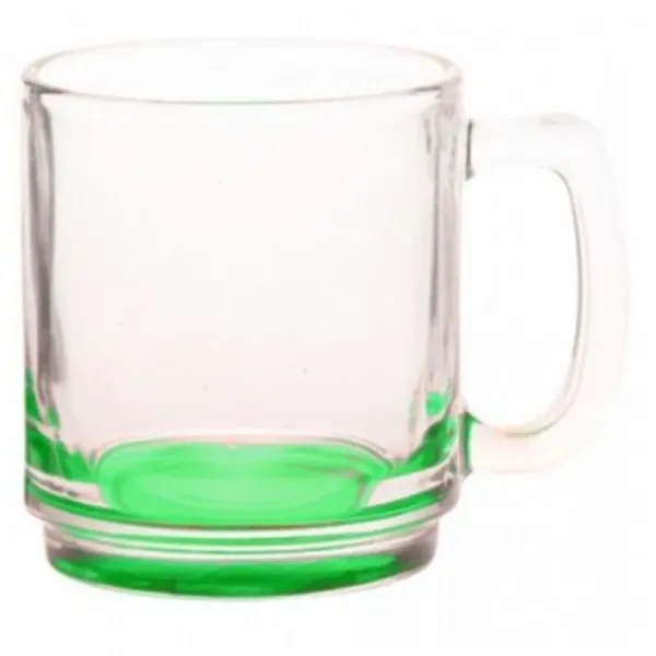 9 oz. Classic Glass Coffee Mug w/ Custom Logo Easy Grip - 9 oz. Classic Glass Coffee Mug w/ Custom Logo Easy Grip - Image 6 of 7