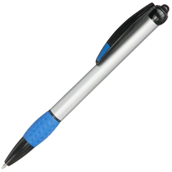 Promotional Plastic Pens w/ Colorful rubber grips - Promotional Plastic Pens w/ Colorful rubber grips - Image 1 of 5