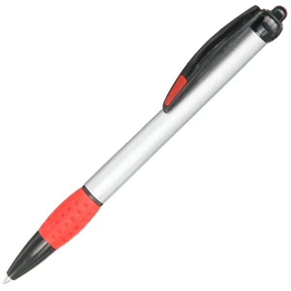 Promotional Plastic Pens w/ Colorful rubber grips - Promotional Plastic Pens w/ Colorful rubber grips - Image 4 of 5