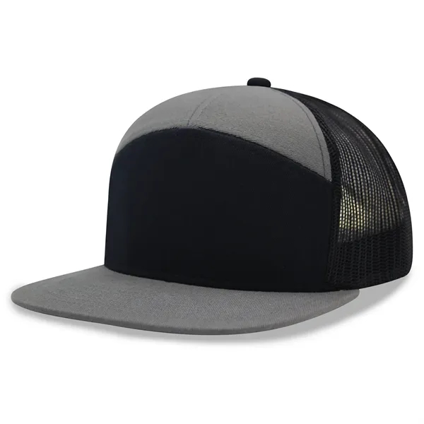 7 panel Hybrid trucker cap - 7 panel Hybrid trucker cap - Image 6 of 20