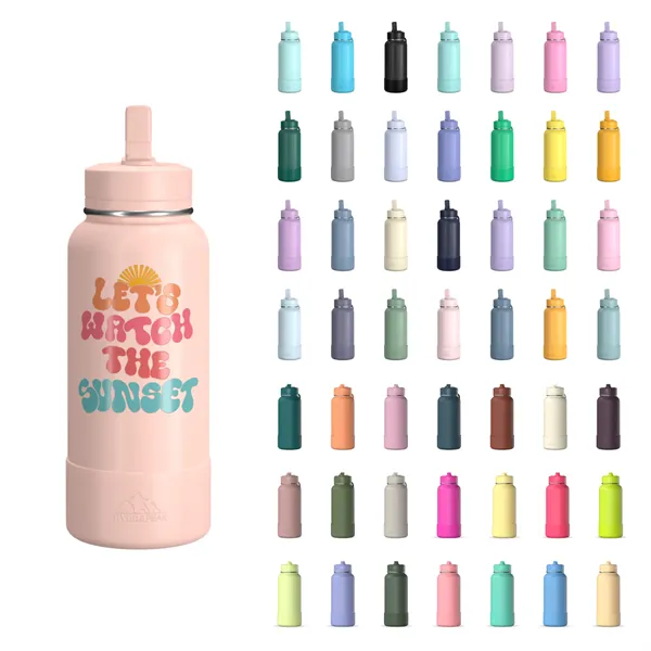 32 Oz. Sport Boot Insulated Water Bottle w/ Straw Lid - 32 Oz. Sport Boot Insulated Water Bottle w/ Straw Lid - Image 0 of 54