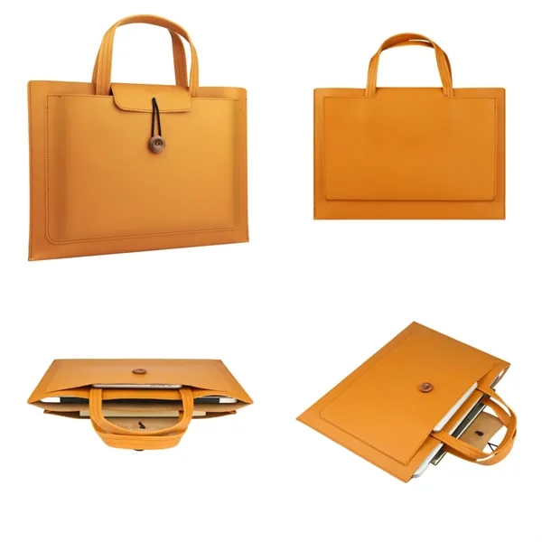 PU Leather Laptop Sleeve Case Briefcase - PU Leather Laptop Sleeve Case Briefcase - Image 11 of 11