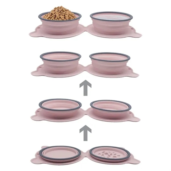 Portable Cat And Dog Silicone Folding Bowl Pet Supplies - Portable Cat And Dog Silicone Folding Bowl Pet Supplies - Image 2 of 7