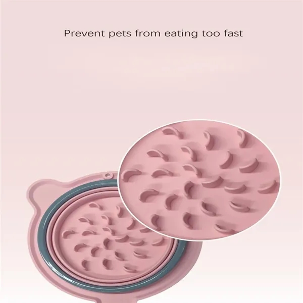 Portable Cat And Dog Silicone Folding Bowl Pet Supplies - Portable Cat And Dog Silicone Folding Bowl Pet Supplies - Image 4 of 7