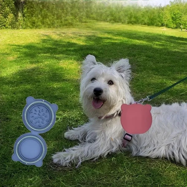 Portable Cat And Dog Silicone Folding Bowl Pet Supplies - Portable Cat And Dog Silicone Folding Bowl Pet Supplies - Image 7 of 7
