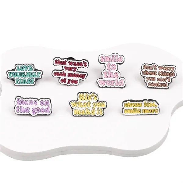 Letter Brooch Metal Badge Corsage Pin Anti-slip Buckle - Letter Brooch Metal Badge Corsage Pin Anti-slip Buckle - Image 1 of 3