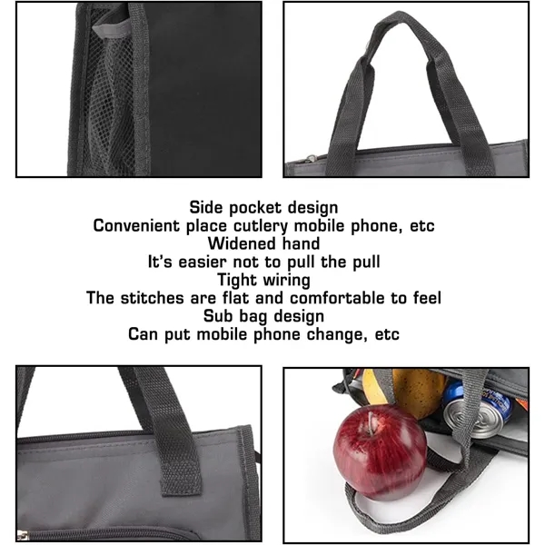 Thickened Oxford Cloth Lunch Cooler Bag - Thickened Oxford Cloth Lunch Cooler Bag - Image 4 of 4
