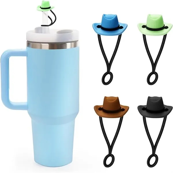 Tumbler Straw Topper Cowboy Hat Covers Cap - Tumbler Straw Topper Cowboy Hat Covers Cap - Image 6 of 11