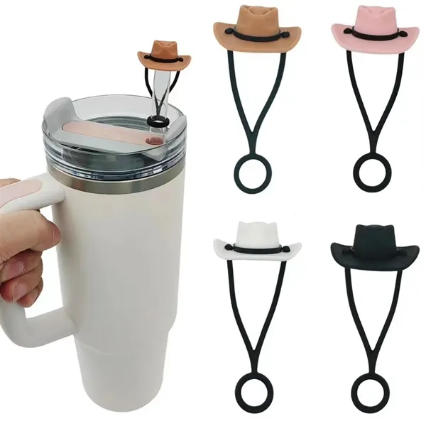 Tumbler Straw Topper Cowboy Hat Covers Cap - Tumbler Straw Topper Cowboy Hat Covers Cap - Image 7 of 11