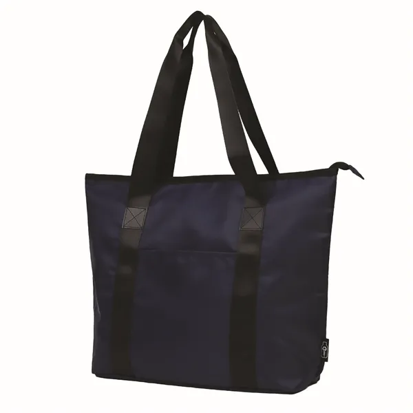 Sustainable RPET Tote with Zipper - Sustainable RPET Tote with Zipper - Image 0 of 15