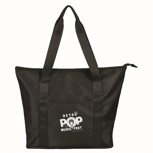 Sustainable RPET Tote with Zipper - Sustainable RPET Tote with Zipper - Image 6 of 15