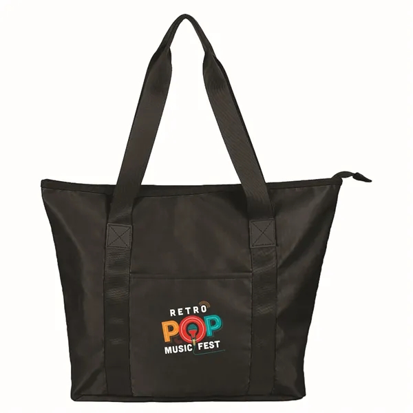 Sustainable RPET Tote with Zipper - Sustainable RPET Tote with Zipper - Image 7 of 15