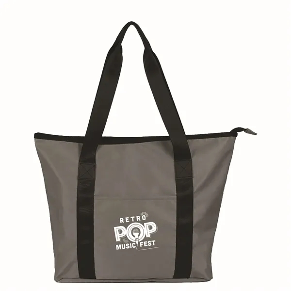 Sustainable RPET Tote with Zipper - Sustainable RPET Tote with Zipper - Image 8 of 15