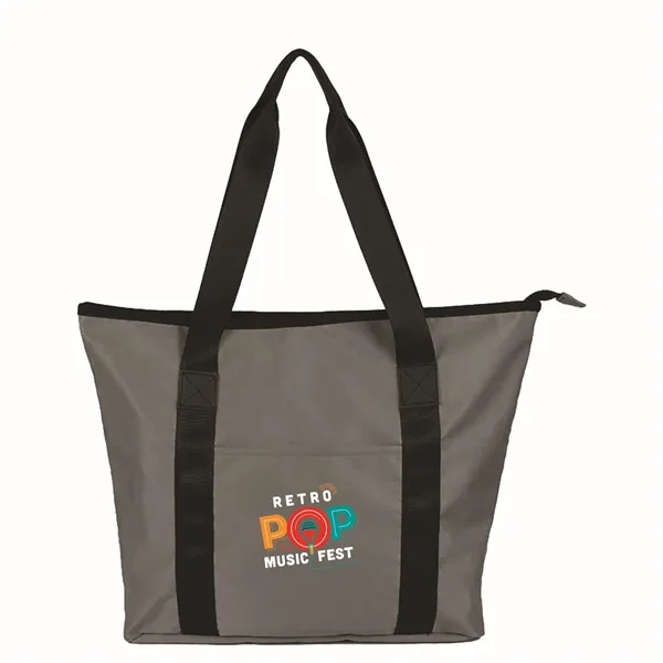 Sustainable RPET Tote with Zipper - Sustainable RPET Tote with Zipper - Image 9 of 15