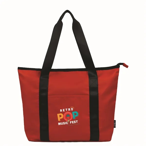 Sustainable RPET Tote with Zipper - Sustainable RPET Tote with Zipper - Image 13 of 15